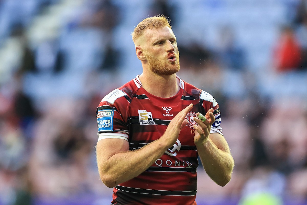 Joe Bullock in action for Wigan