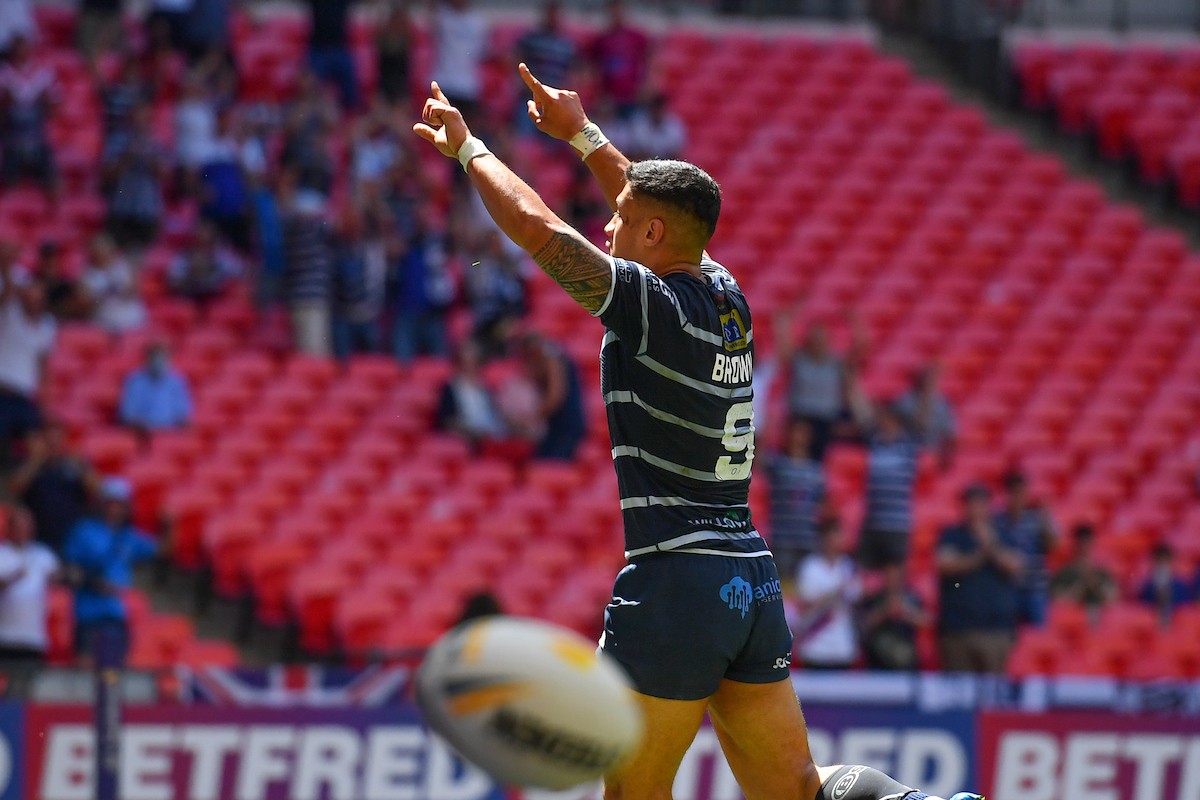 Nu Brown in action for Featherstone